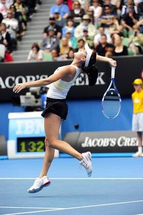 Agnieszka Radwanska (Poland) in action xPeterxBlakemanx  ActionPlus11133662 Content restricted for UK based newspaper