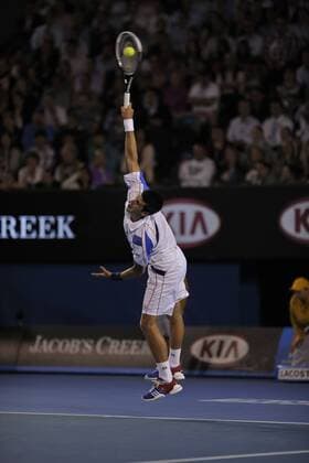 Novak Djokovic of Serbia - semifinal round australian open 2011 day 11 
