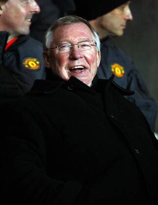 Manchester United coach Sir Alex Ferguson EON FA Cup 4th Round FC Southampton (white) vs Manchester United (ManU black) 29th January, 2011 EDITORIAL USE ONLY. No use with unauthorised audio, video, data, fixture lists, club league logos or live services. Online in-match use limited to 120 images, no video emulation. No use in betting, games or single club league player publications.
