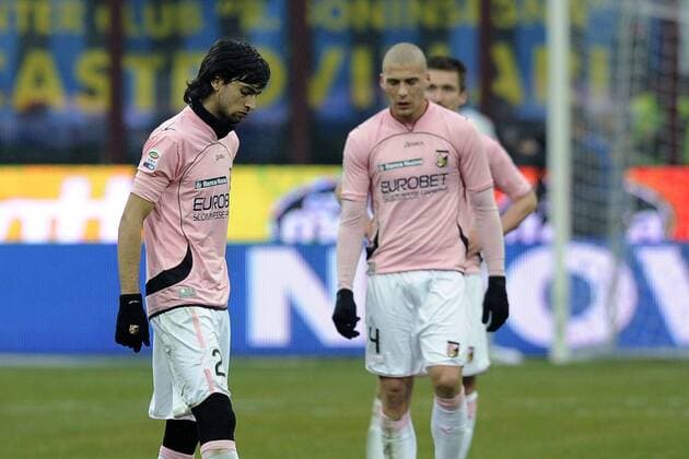 Serie A Inter Mailand (blau schwarz) vs US Palermo (rosa) --- Javier Pastore 