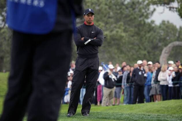 Jan 30, 2011 - Torrey Pines, California, U.S. - Golfer TIGER WOODS (USA) at the Golf 2011 Farmers Insurance Golf Open at Torrey Pines golf course. - ZUMAr19