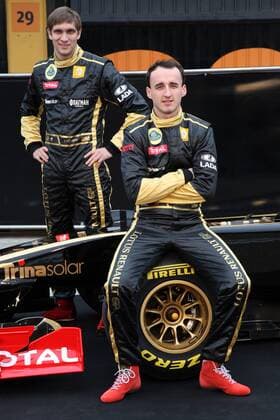 31.01.2011 Valencia, Spain, Vitaly Petrov (RUS), Lotus Renault GP, Robert Kubica (POL), Lotus Renault GP - Lotus Renault GP R31 Launch - Formula 1 World Championship 