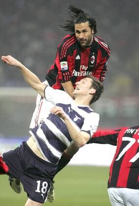 MARIO YEPES (Mailand) - AC Mailand (rot) vs. Lazio Rom (weiß) -