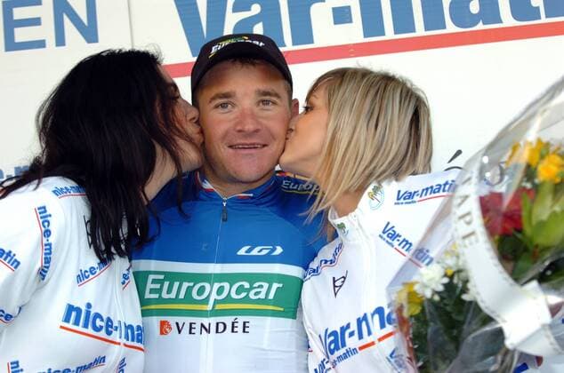 2011, Tour Mediterraneen, Etappe 01 Maubec Coustellet - Pertuis, Europcar 2011, Etappensieger Thomas Voeckler, Pertuis 