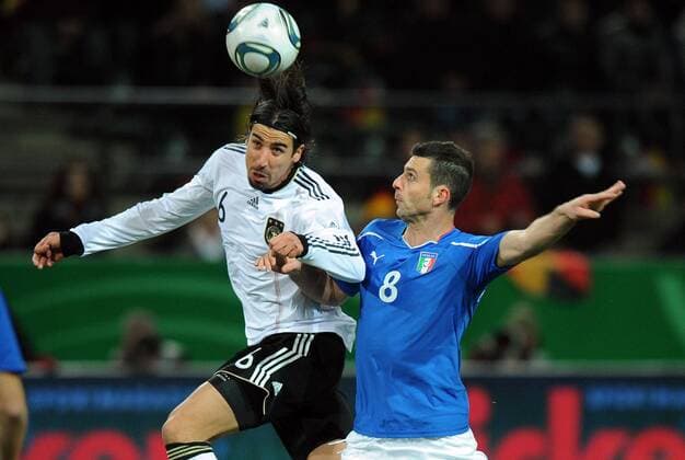 Sami KHEDIRA (GER, L) Thiago MOTTA (ITA) Dortmund, Germany Vs Italy - Friendly Match NicoloxZangirolami