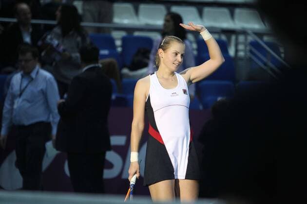 Tennis : Open GDF Suez - 10.02.2011 - Jelena Dokic (AUSTRALIEN) - xGwendolinexLeGoffx  o0 Jubel, Freude