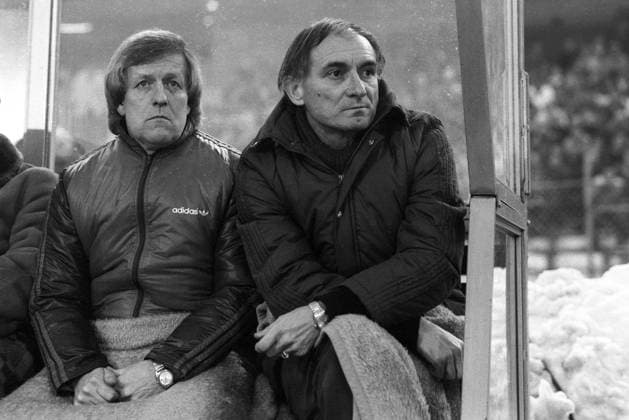 Trainer Branko Zebec (re.) und Co Trainer Rolf Bock (beide BVB)