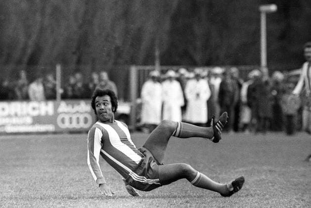 Erwin Kostedde (Hertha BSC Berlin) Aktion, Einzelbild, Freisteller