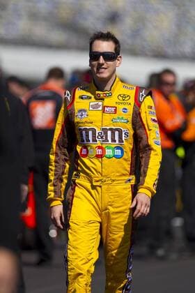 DAYTONA BEACH, FL - FEB 13, 2011: Kyle Busch (18) waits to qualify for the Daytona 500 race at the Daytona International Speedway in Daytona Beach, FL. - ZUMAa55