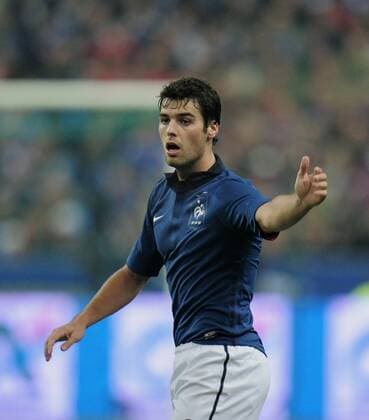 Frankreich vs. Brasilien --- Yoann Gourcuff (Frankreich) am Ball 