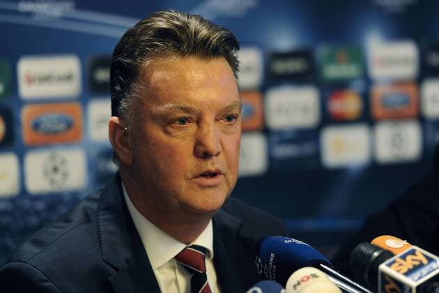 Mailand, Pressekonferenz des FC Bayern München - Trainer Louis Van Gaal 