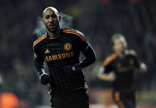 FC Kopenhagen (weiß) - FC Chelsea London (schwarz), Nicolas Anelka, Chelsea FC 