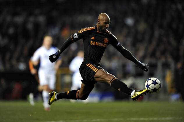 FC Kopenhagen (weiß) - FC Chelsea London (schwarz), Nicolas Anelka, Chelsea FC 