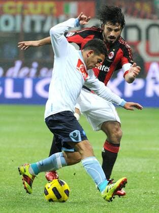 AC MILAN (rot) vs. SSC NAPOLI (weiß) Gennaro GATTUSO (re.) vs Walter GARGANO DIGITAL pegasoxinside