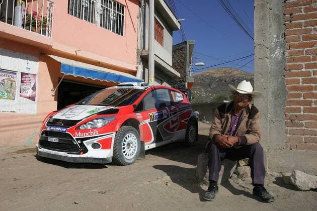 Federico Villagra, Jorge Perez Companc (beide Argentinien), Ford Fiesta RS WRC, Munchi s Ford World Rally Team Rally Mexico, Leon 03-06 03 2011 -  o0 Zuschauer typical Einwohner Land und Leute
