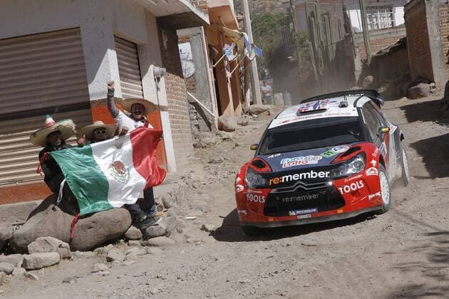 WORLD RALLY CHAMPIONSHIP 2011 - RALLY MEXICO 2011- WRC - LEON GUANAJUATO (MEX) 03 03 TO 06 03 2011 - Petter Solberg (NOR) Chris Patterson (GBR) - Citroen DS3 WRC - xSPRESSExLAVADINHOx  o0 Fan, Motorsportfan, Motorsportfans, Publikum Fahne, Landesfahne Kopfbedeckung typical Sombrero