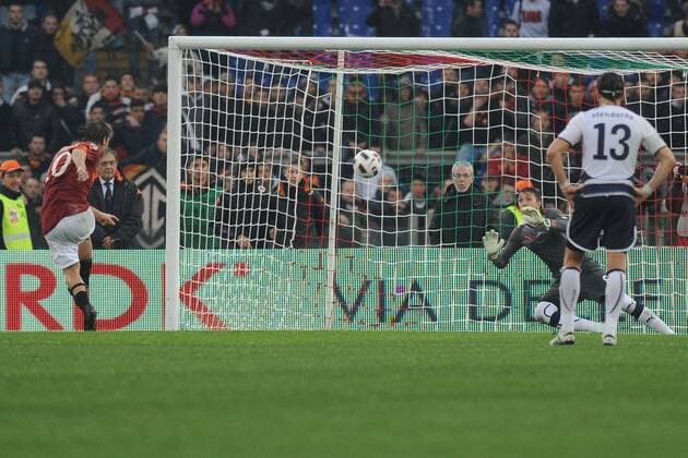 Francesco Totti (AS), AS Rom (rot) - Lazio Rom (schwarz weiß) AntoniettaXBaldassarre o0 Tor, Treffer, Gegentor