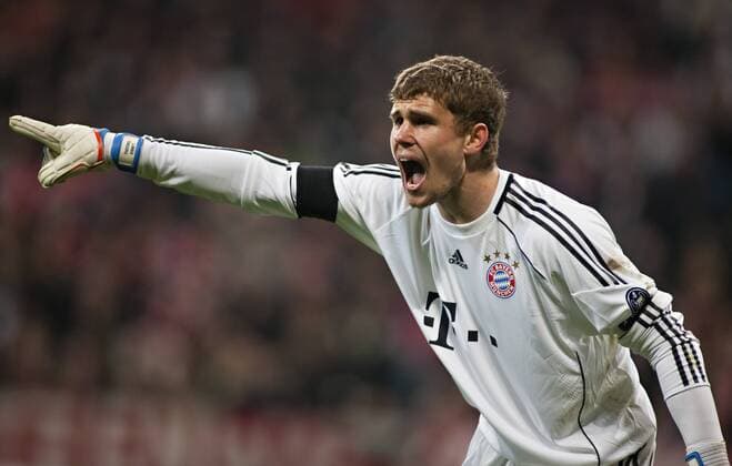 Thomas Kraft (FCB), FC Bayern München (rot) - Inter Mailand (blau)