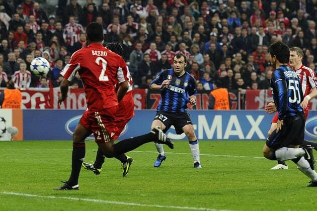 FC Bayern München - Inter Mailand Tor zum 2:3 durch Goran Pandev 