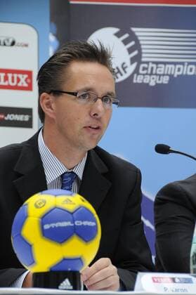 Peter Vargo, Managing Director, EHF Marketing GmbH --- Pressekonferenz zum Champions League Final Four in Köln o0 Funktionär Porträt