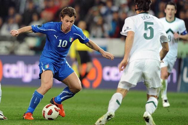 Antonio Cassano (ITA) --- Slowenien (weiß) vs. Italien (blau) nicoloxzangirolami