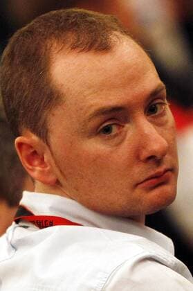 Graeme Dott of Scotland attends a press conference before China Open 2011 at Hotel Nikko New Century Beijing on March 27, 2011 in Beijing, China. The China Open 2011 will be held at the Peking University Gymnasium Venue from March 28 to April 3.  CFP415838447 