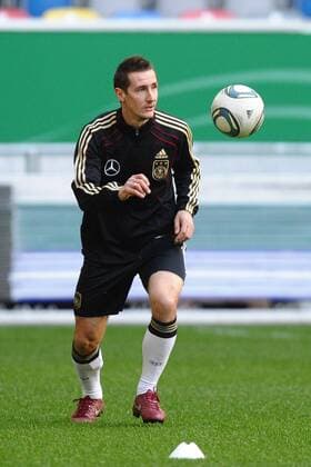 Training Deutsche Nationalmannschaft am 28.03.2011 in Düsseldorf Miroslav Klose ( Deutschland )