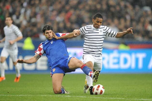 Frankreich vs Kroatien (blau): Florent MALOUDA (R) vs Vedran CORLUKA xN.LEGOUICxFEPx 