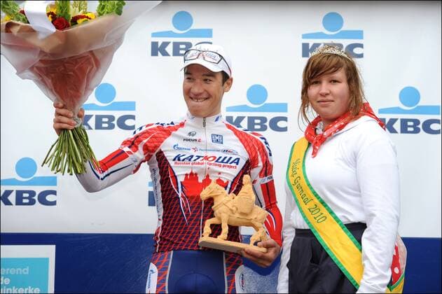 KBC DRIEDAAGSE DE PANNE KOKSIJDE - 3 TROIS JOURS DE LA PANNE ETAPPE 2 : OUDENAARDE - KOKSIJDE DENIS GALIMZYANOV (KATUSHA) --- xVINCENTxKALUTxPHOTOxNEWSx  o0 Jubel Freude
