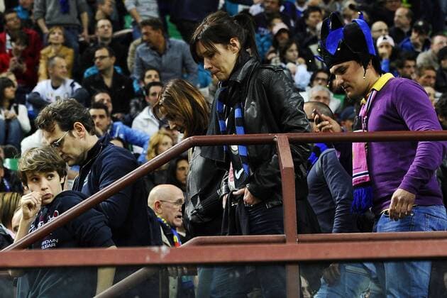 Inter Mailand Fans sind enttäuscht  o0 Fan, Zuschauer