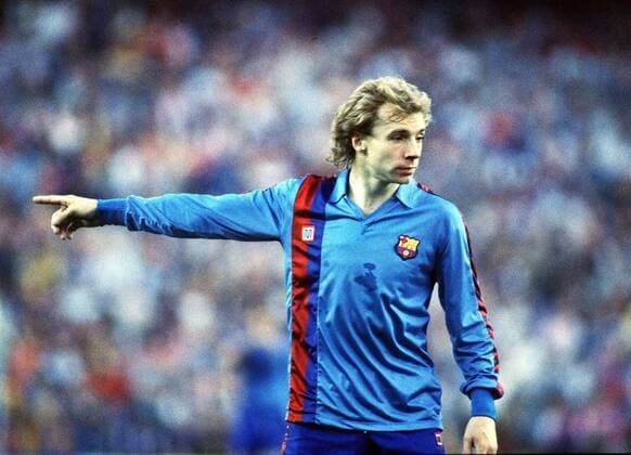 Steve Archibald (Barcelona). Steaua Bucharest v Barcelona.7 5 86. European Cup Final 1986. 