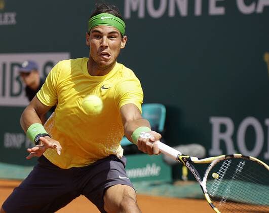 17.04.2011. Rafael Nadal (ESP) - ATP Tennis Herren Masters Series Tennis at the Monte Carlo Country Club 2011 