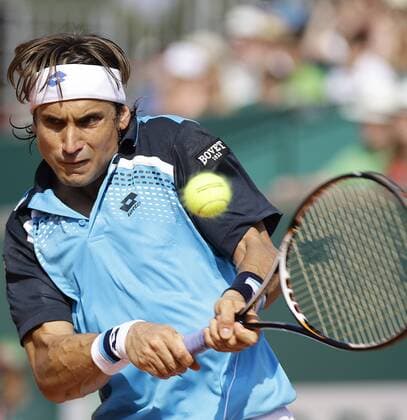 17.04.2011. David Ferrer (ESP) - ATP Tennis Herren Masters Series Tennis at the Monte Carlo Country Club 2011 
