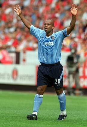 Trevor Sinclair (Man City). Charlton Athletic v Manchester City. 17 8 2003. 