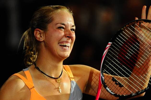 20.04.2011, 34. Porsche Tennis Grand Prix 2011, Aktion, Einzelbild Sabine LISICKI (GER)