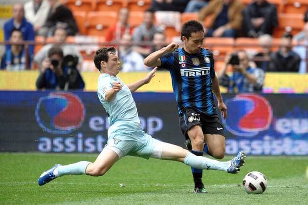 Stephan LICHTSTEINER Lazio, Yuto NAGATOMO Inter - Inter Mailand (blau schwarz) vs. Lazio Rom (hellblau) - Andreaxstaccioli
