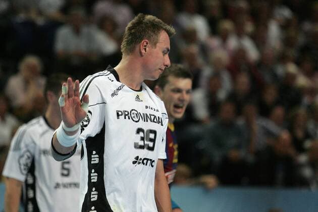 Champions League, Viertelfinale, THW Kiel vs. FC Barcelona Borges Barca --- Filip Jicha (THW Kiel) o0 Einzelbild Enttäuschung