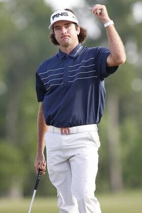May 01, 2011: Bubba Watson (USA) celebrates after winning the Zurich Classic at TPC Louisiana in Avondale, LA. PGA Golf Herren 2011: Zurich Classic MAY 01 - ZUMAc04 o0 Jubel, Freude,