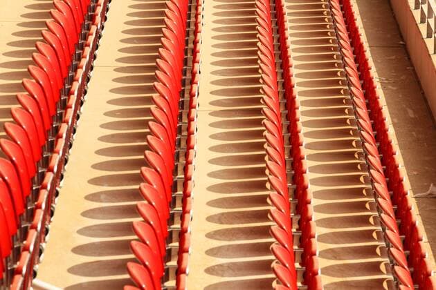 Fußball, Stadiongeschichte 1. FSV Mainz 05 SITZPLÄTZE COFACE ARENA, neues Stadion des FSV MAINZ 05 27.4.11 Objekte o0 Tribüne Sitze Totale