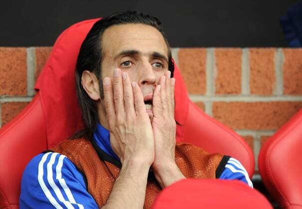 FUSSBALL CHAMPIONS LEAGUE Halbfinale SAISON 2010 2011 Manchester United - FC Schalke 04 04.05.2011 Enttäuschung Ali Karimi (FC Schalke 04) 