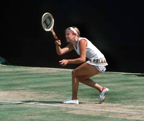 Sue Barker (GBR) Wimbledon All England Tennis Championships 1975. 