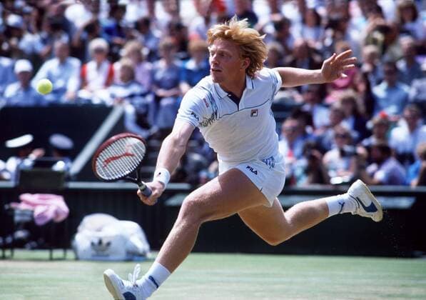 Boris Becker (Germany) Wimbledon All England Tennis Championships 1988. 