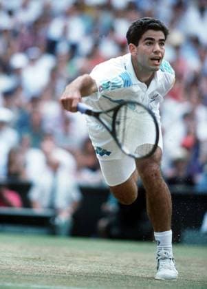 Pete Sampras (USA) . Centre Court. Mens SemiFinal Wimbledon All England Tennis Championships 1993. 