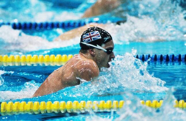 Adrian Moorhouse (GBR) heat 18 09 1988 100m Gold medal winner of the 100m breaststroke Seoul Olympics 1988  o0 Schwimmen