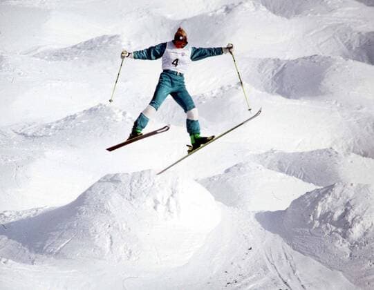 Womens Freestyle Moguls. The Winter Olympics. Lillehammer, 1994.  o0 Ski Skisport Alpin