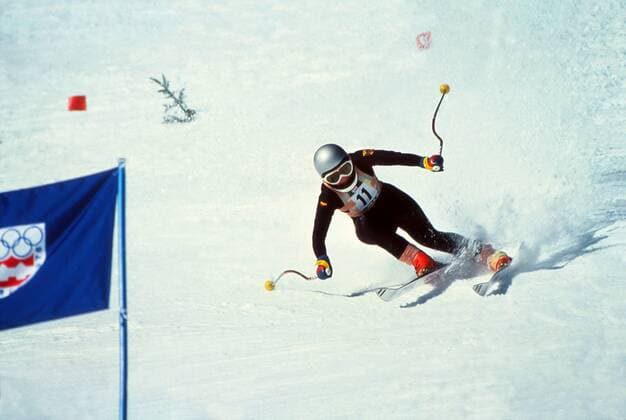 Winter Sports - Skiing Rosi Mittermaier (West Germany) Winter Olympics 1976 Innsbruck 08 02 1976 Womens Skiing  o0 Ski Skisport Alpin