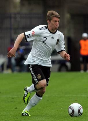 09.05.2011 Smederevo, Romania-Germany European Under 17 men s football championship: Mitchell Weiser , Germany : 