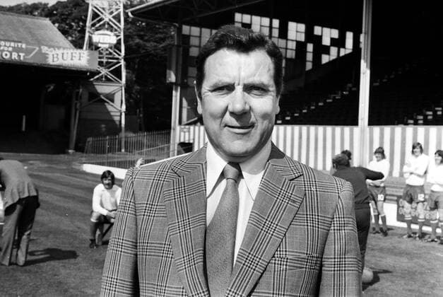 Fußball, Trainerhistorie FC Burnley von 1896 bis heute Allan Brown - Bury Manager 1973 74 season. Bury Photocall; 8 08 1973 