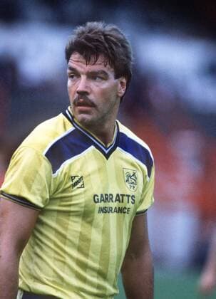 Sam Allardyce (Preston). Scarborough v Preston North End. Pre season friendly match. 30 7 87. 
