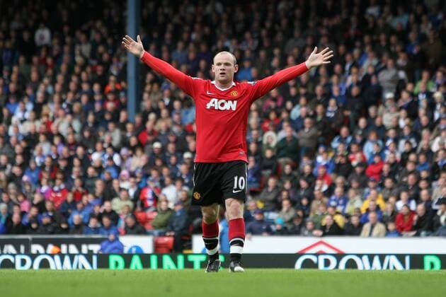 Premier League - Blackburn Rovers - Manchester United (ManU) - Wayne Rooney of Manchester United appeals for a penalty at Ewood Park 